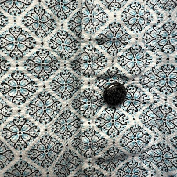 Cody James Woman’s blue/green snap button  slim fit x small - Picture 6 of 15